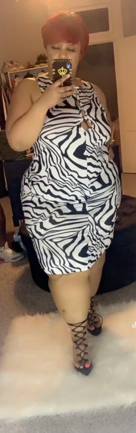 Zebra Print Dress