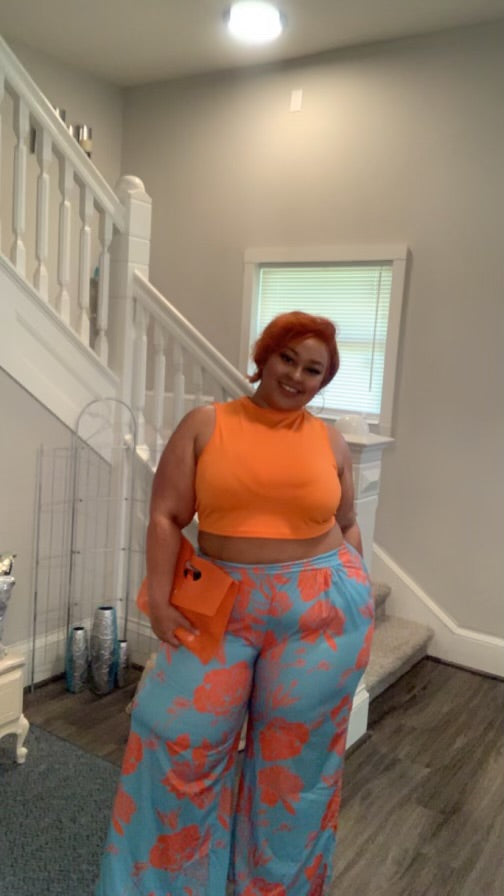 2 Piece Plus Sized Pants Set